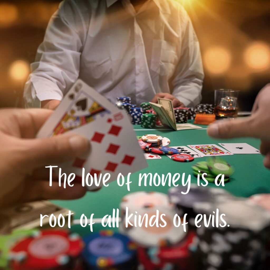 What does the bible say about gambling